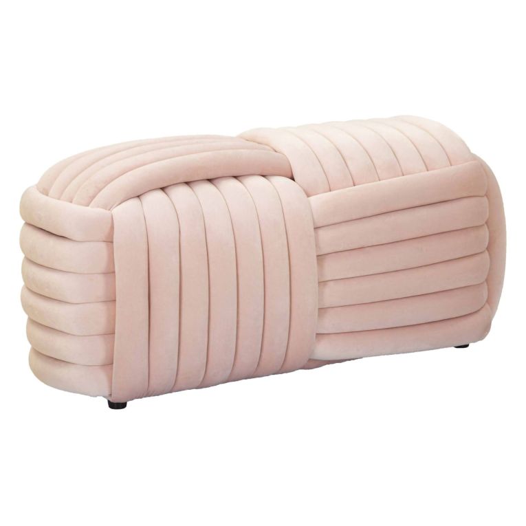 Panca design rosa 90x45x45h cm - Calcea