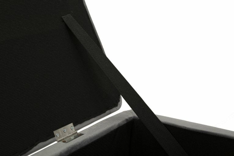 Panca elegante grigia e argento 112x42x50h cm - Aiano