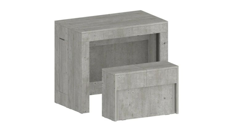 Panca estensibile cemento 290x25x45h cm - Yutu