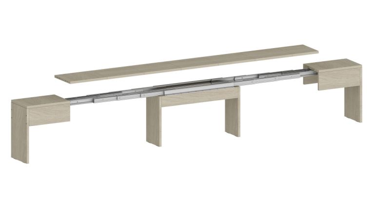 Panca estensibile olmo 290x25x45h cm - Quedan