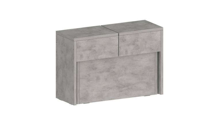 Panca grigia allungabile 290x25x45h cm - Yutu
