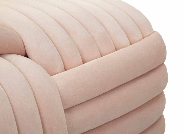 Panca Marokopa, Panchina multiuso, Seduta per ospiti, Cassapanca multifunzione, 90x45 h45 cm, Rosa