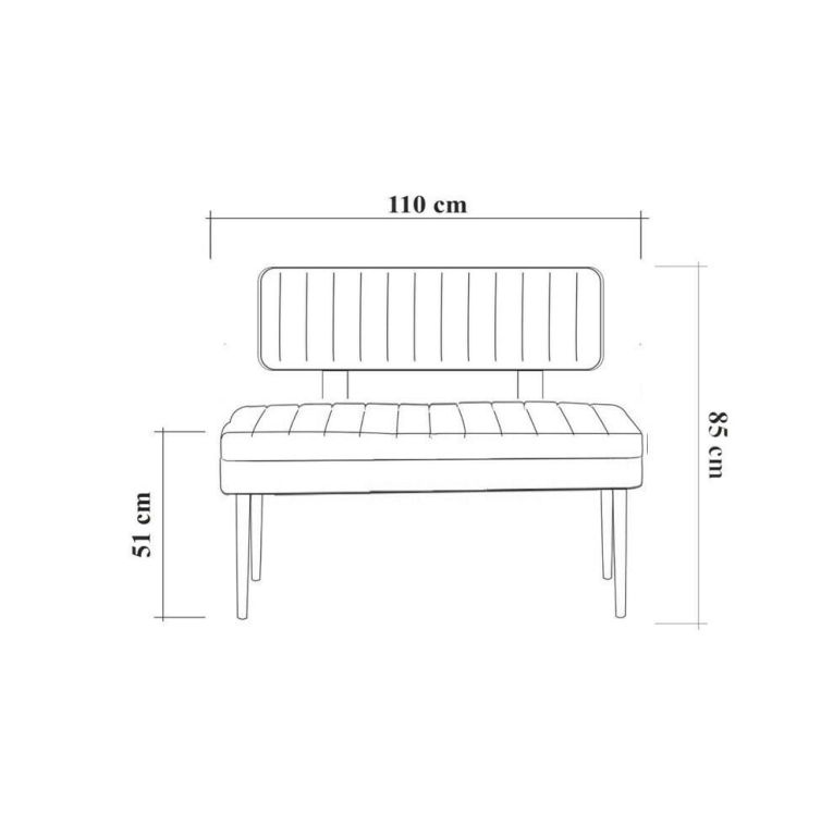 Panca Marrone Quercia Rosa Peso Supportato 150 kg Colore Struttura Rosa 110x40x85h cm, Altezza Seduta 51 cm - Salento