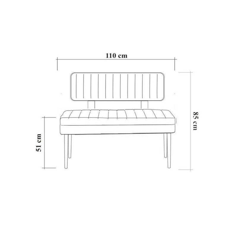 Panca Marrone Quercia Verde Peso Supportato 150 kg Colore Struttura Verde 110x40x85h cm, Altezza Seduta 48 cm - Salento