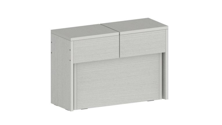 Panca moderna estensibile bianca 290x25x45h cm - Yutu
