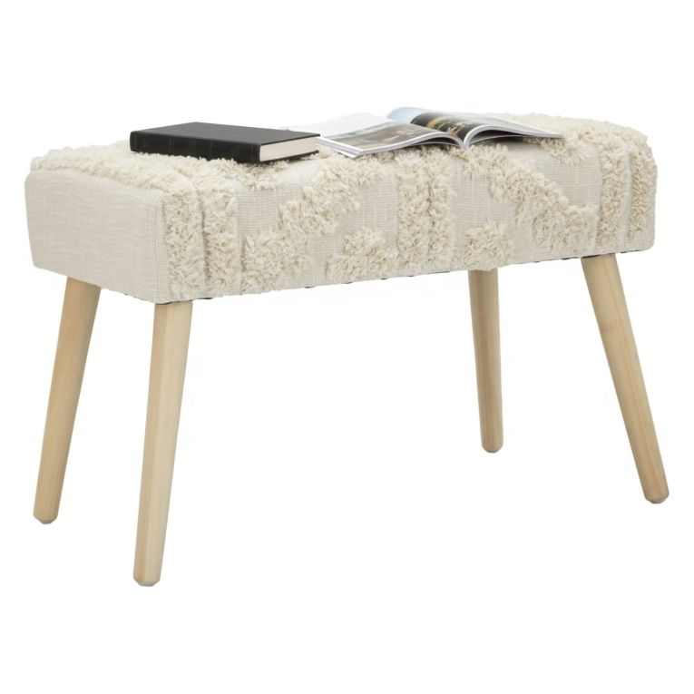 Panca piccola bianca 66x34x42h cm - Art