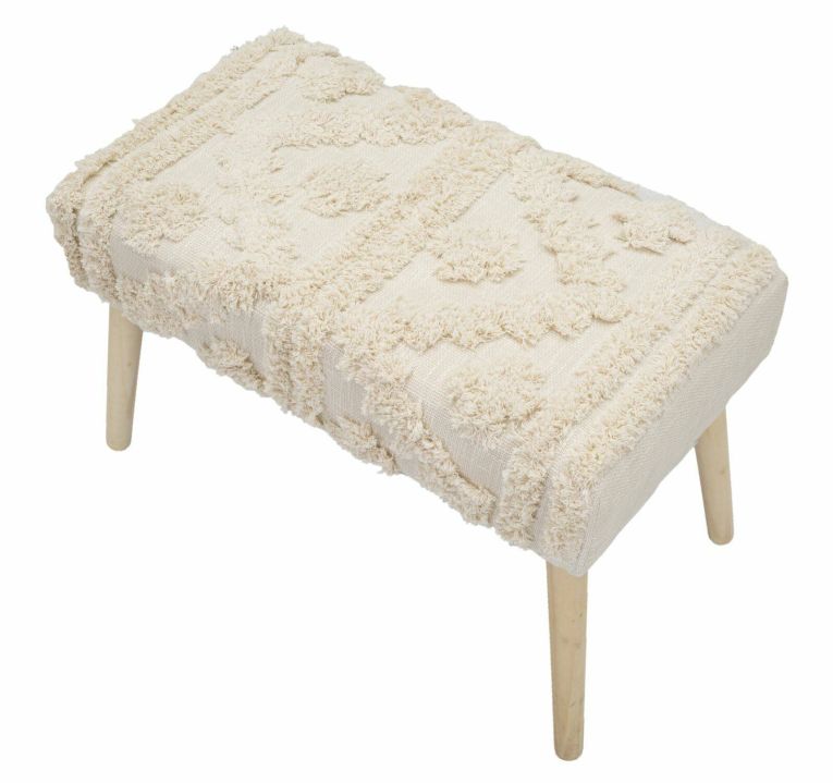 Panca piccola bianca 66x34x42h cm - Art