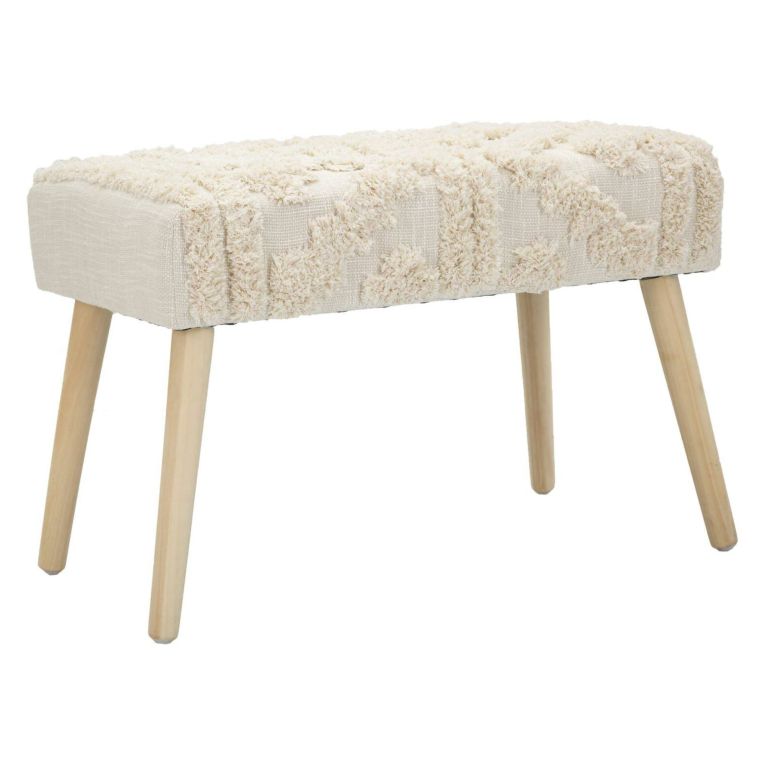 Panca piccola bianca 66x34x42h cm - Art