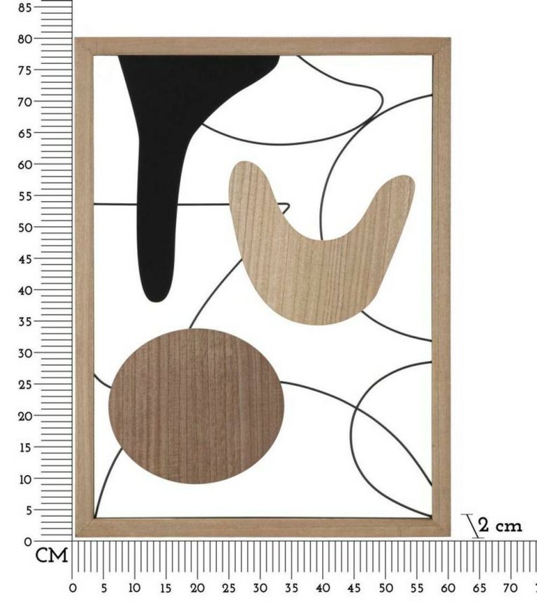 Pannello decorativo Pleinair, 60x2 h80 cm, Multicolore