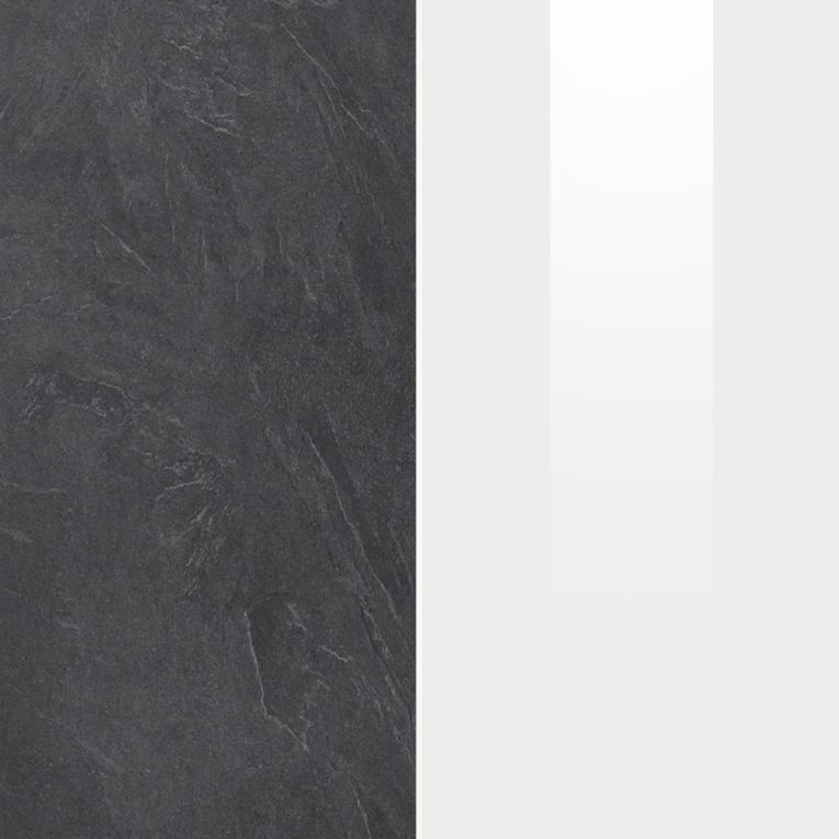 Parete Attrezzata Grigio Ardesia Bianco Lucido 8 Ripiani 5 Ante 245x40x191.2h cm, Apertura Battente - Galatina