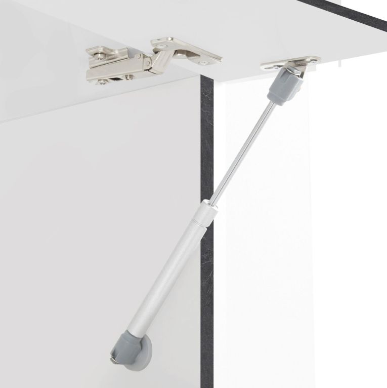 Parete Attrezzata Marrone Acero Grigio Ardesia 8 Ripiani 5 Ante 245x40x191.2h cm, Apertura Battente - Galatina