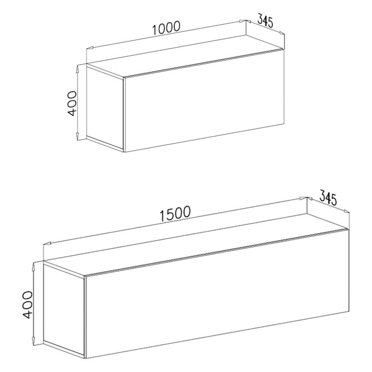 Parete Attrezzata Marrone Noce Modulabile 3 Ripiani, 3 Ante - Gavala