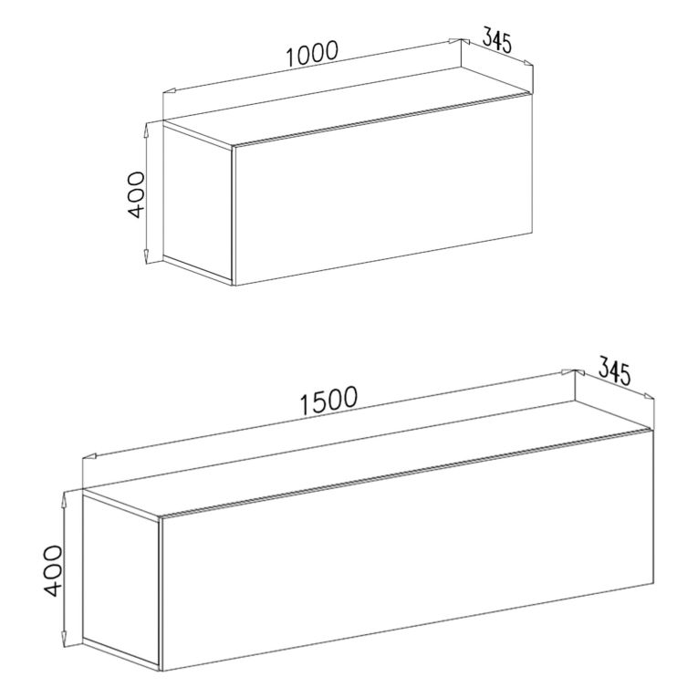 Parete Attrezzata Marrone Noce Modulabile 4 Ripiani, 4 Ante - Suisio