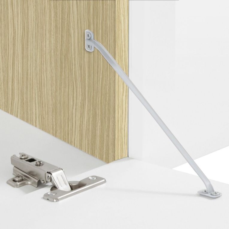 Parete Attrezzata Marrone Rovere Beige Cashmere 14 Ripiani 6 Ante 290x40x191.2h cm, Apertura Battente - Sabbia