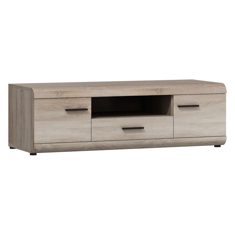 Parete Attrezzata Marrone Rovere Modulabile 20 Ripiani, un Cassetto - Kane