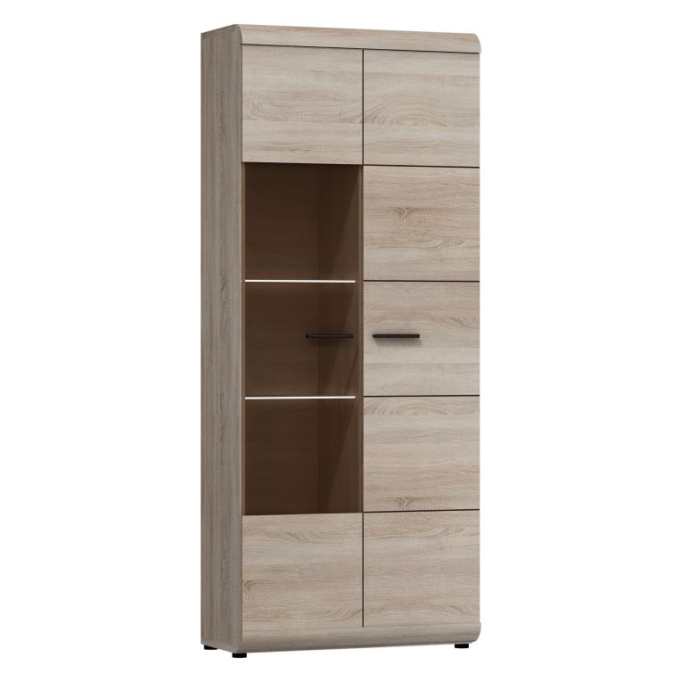 Parete Attrezzata Marrone Rovere Modulabile 20 Ripiani, un Cassetto - Kane