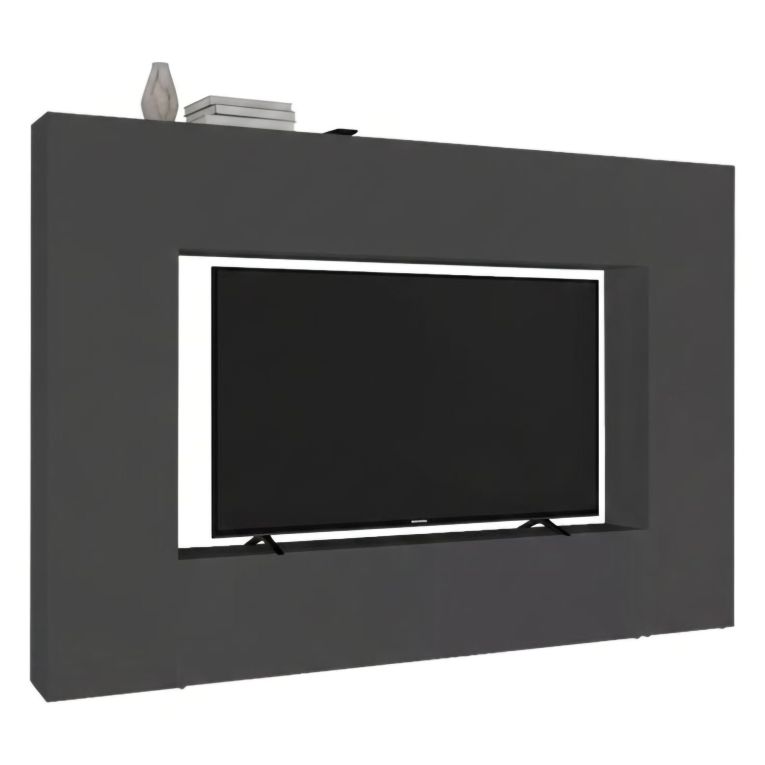 Parete soggiorno multifunzione 260cm antracite - Amel