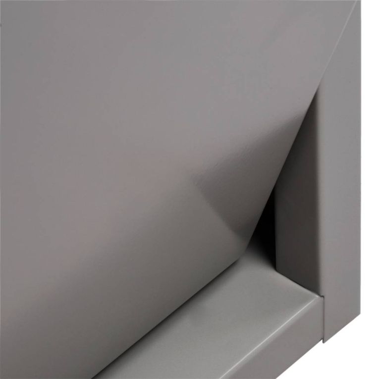 Pattumiera Achros, Cestino portarifiuti, Bidone per raccolta differenziata, Mobile per spazzatura, 60x25 h93 cm, Grigio
