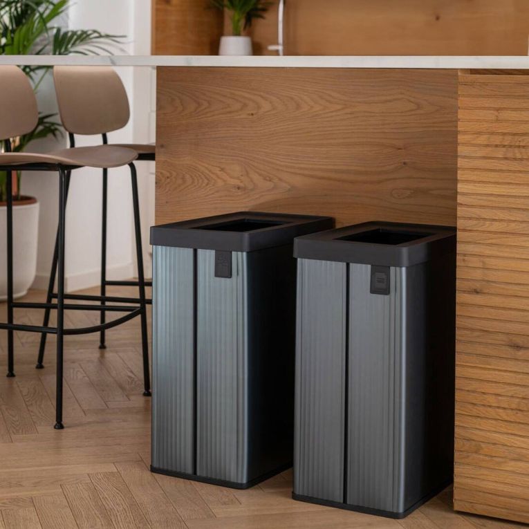 Pattumiera aperta 54 L 44x27x69h cm blu - Longueuil