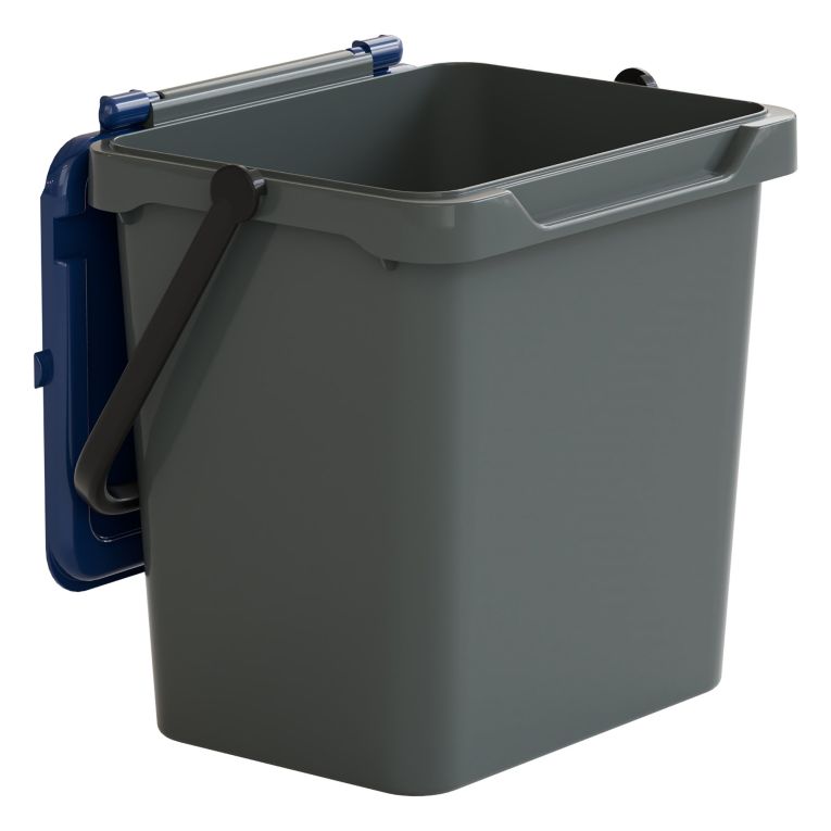 Pattumiera blu Capacità 34 lt un Cestino 40x31x39h cm, Made in Italy - Foscas