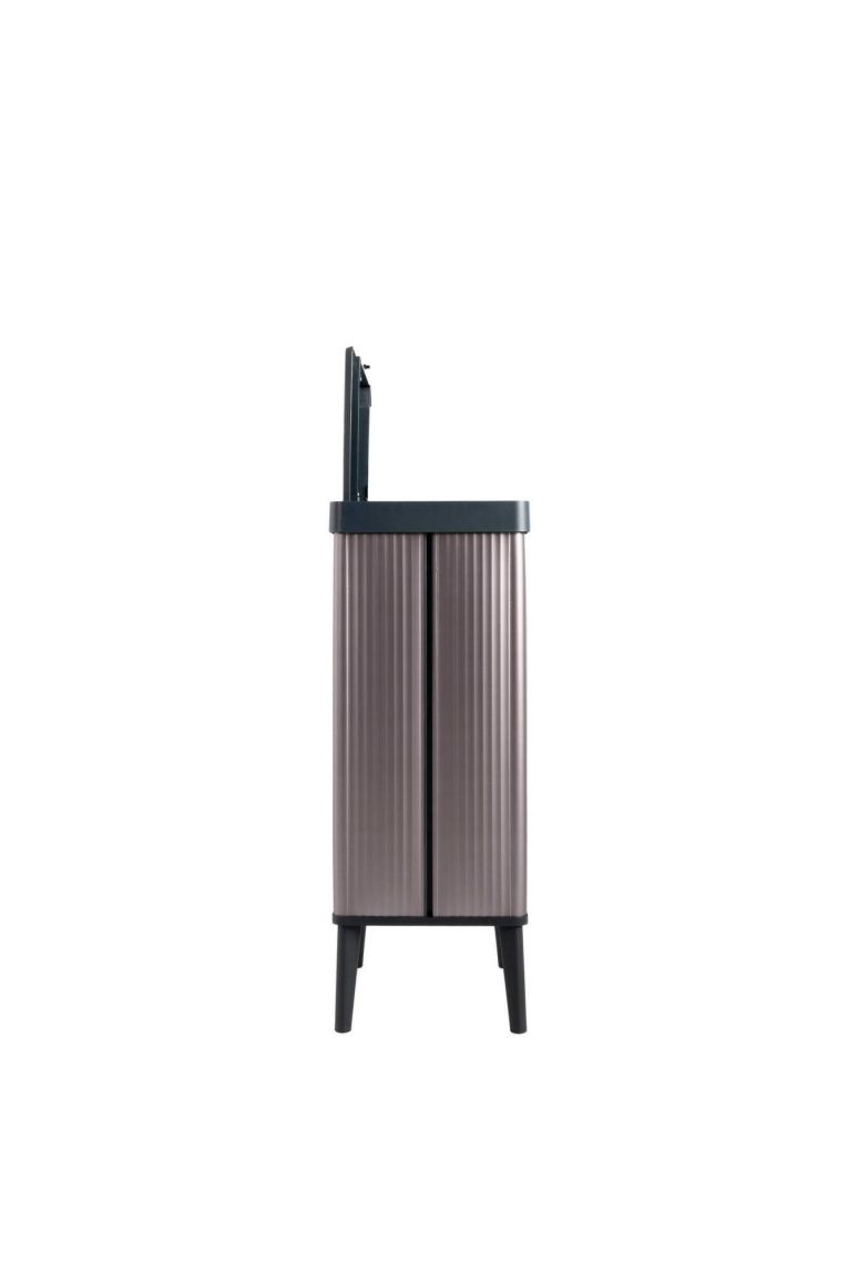 Pattumiera minimal cucina 54 L 44x27x69h cm marrone - Tofino