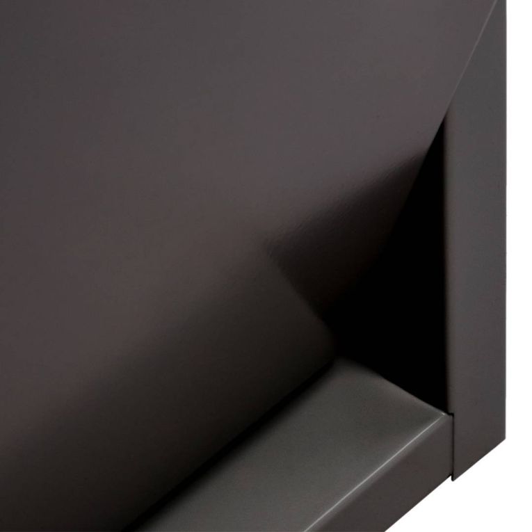 Pattumiera Nero Capacità 72 (18 per Secchio) Fissaggio a Muro Opzionale 60x25x93h cm, 4 Cestini - Anukhatun