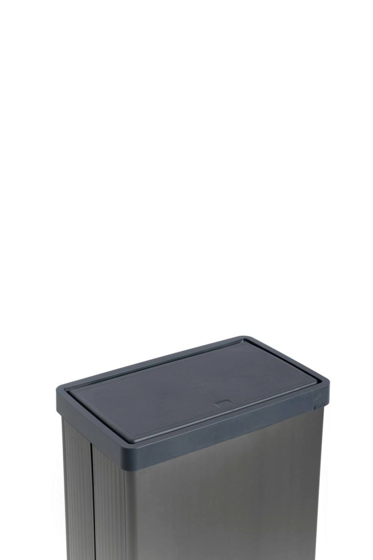 Pattumiera scandi 54 L 44x27x69h cm grigio scuro - Tofino