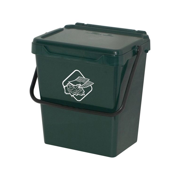 Pattumiera Stavelot, Cestino portarifiuti, Bidone per raccolta differenziata, Cestino spazzatura, 100% Made in Italy, 40x31h39 cm, Verde