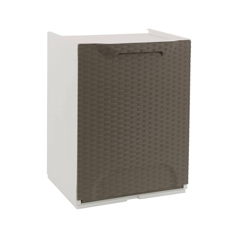 Pattumiera tortora e bianco 34x47h cm - Nakri