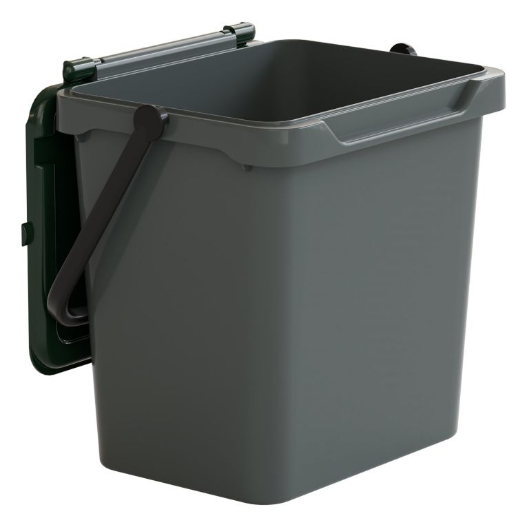 Pattumiera Verde Capacità 38 lt un Cestino 40x31x39h cm, Made in Italy - Foscas