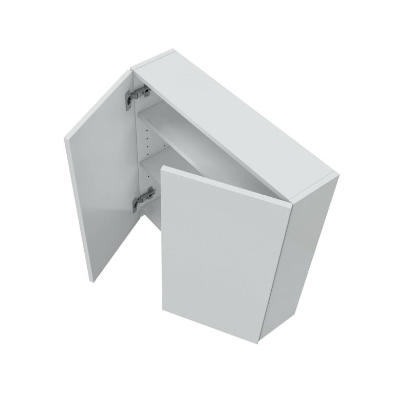 Pensile bagno 2 ante 60x60h cm bianco lucido - Apollosa