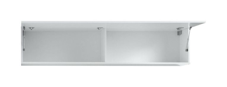 Pensile moderno 180x40h cm bianco lucido - Anette