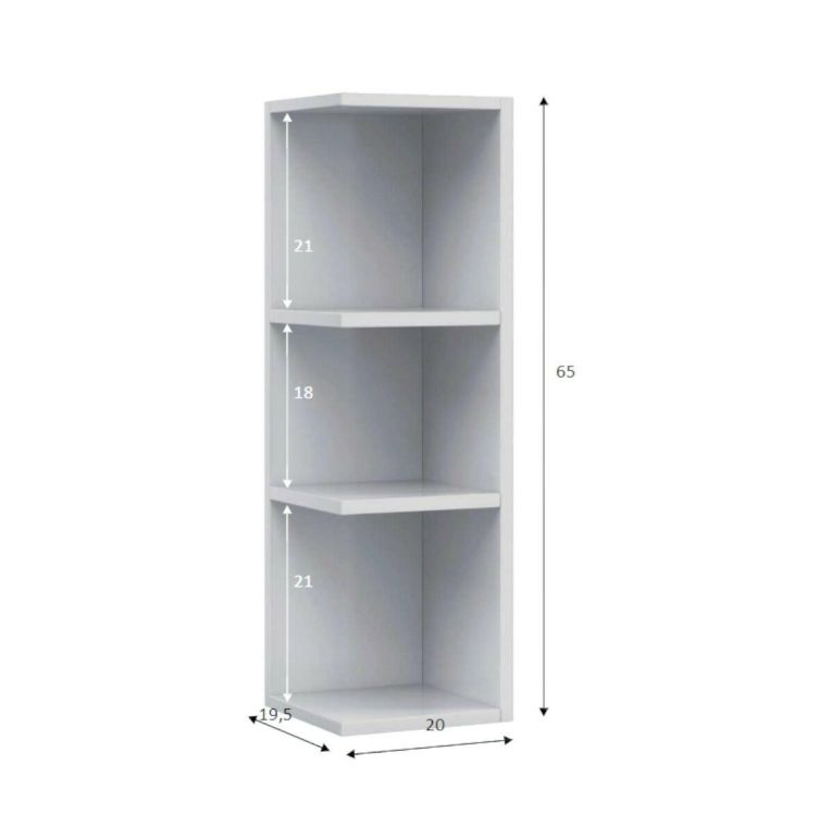 Pensile moderno 20x65h cm bianco - Alinka