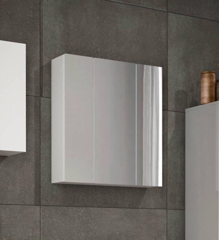 Pensile moderno 3 ante 60x70h cm bianco lucido - Algeri