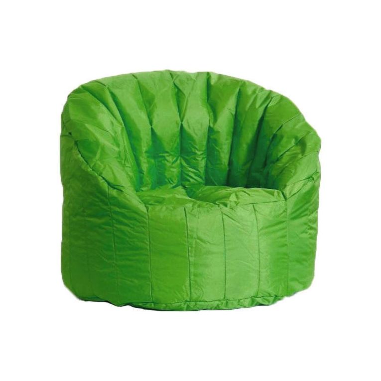 Poltrona Achira, Seduta imbottita, Divano singolo da salotto, Sedia con braccioli, Made in Italy, 80x80 h80 cm, Verde