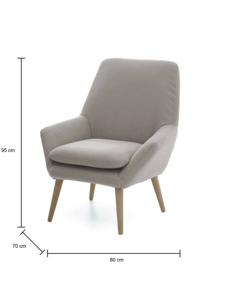 Poltrona Annarita, Poltrona di design da salotto, 100% Made in Italy, Poltroncina relax in tessuto imbottito, Cm 80x70h95, Grigio