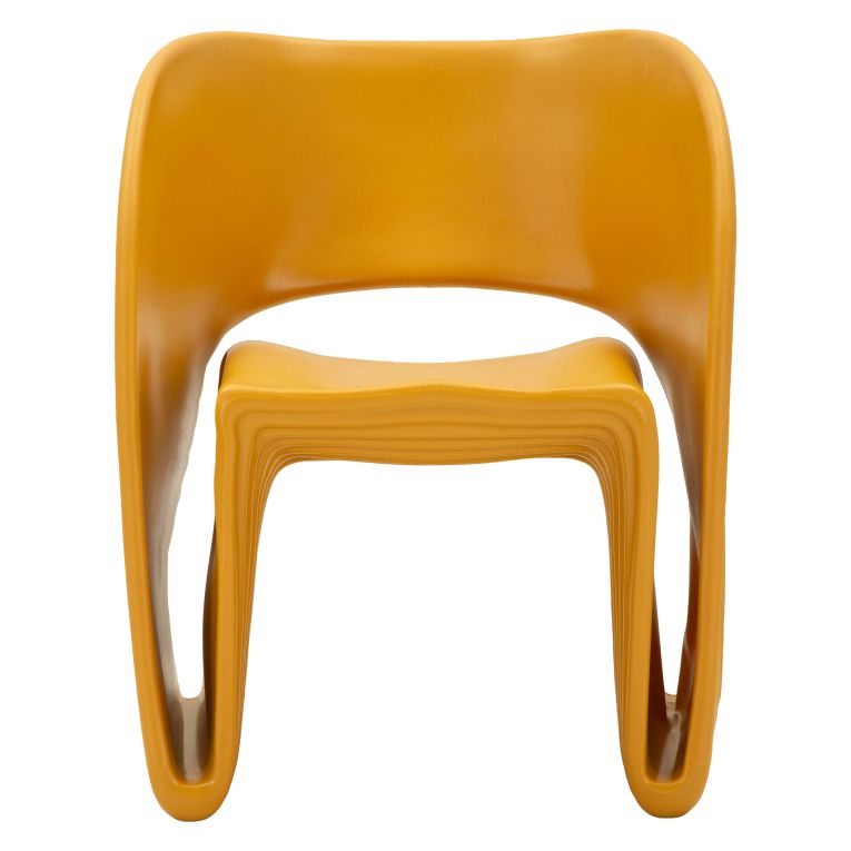 Poltrona Arancione Senape Adatto per Indoor-outdoor Braccioli 59x79x68h cm, Altezza Seduta 45 cm - Galire