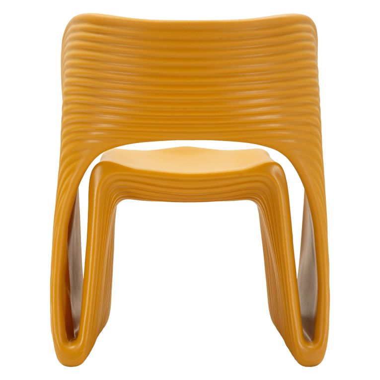 Poltrona Arancione Senape Adatto per Indoor-outdoor Braccioli 59x79x68h cm, Altezza Seduta 45 cm - Galire