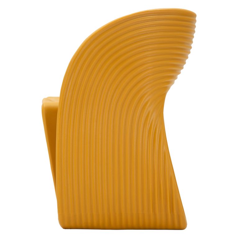 Poltrona Arancione Senape Adatto per Indoor-outdoor Braccioli 59x79x68h cm, Altezza Seduta 45 cm - Galire