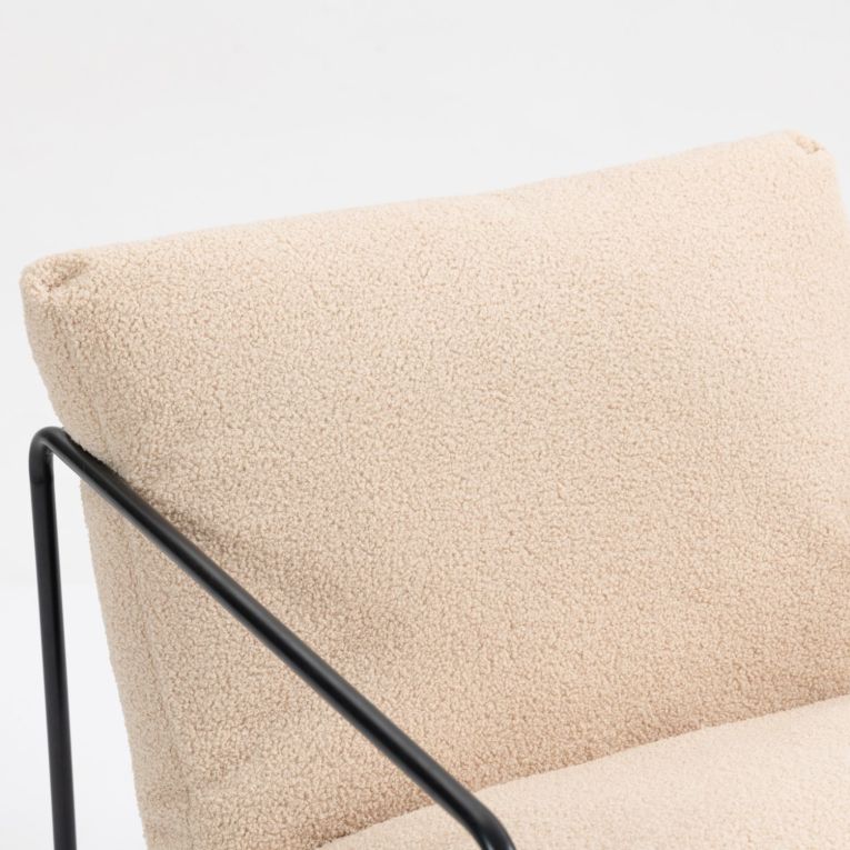 Poltrona Beige set da 2 Braccioli 61x67x75h cm, Peso Supportato 120 kg - Appare