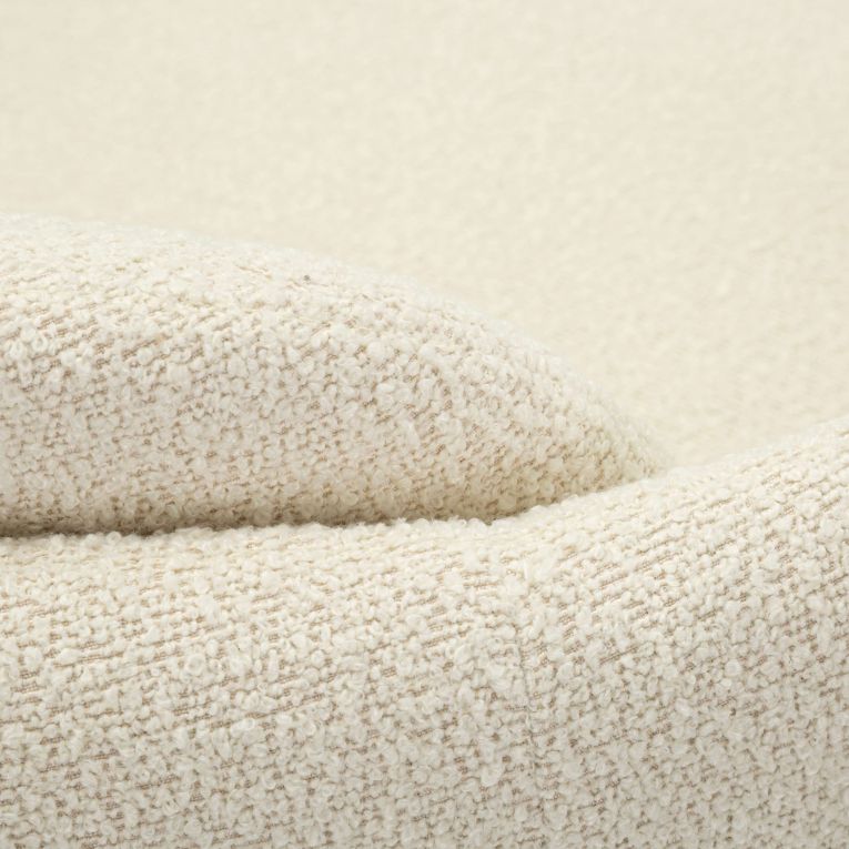 Poltrona Bianco Crema Nero Base Girevole Braccioli 70x72x75h cm, Materiale Struttura in Legno Nobilitato - Morond