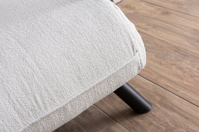 Poltrona Bianco Reclinabile Braccioli 60x78x78h cm, Peso Supportato 100 kg - Keoni