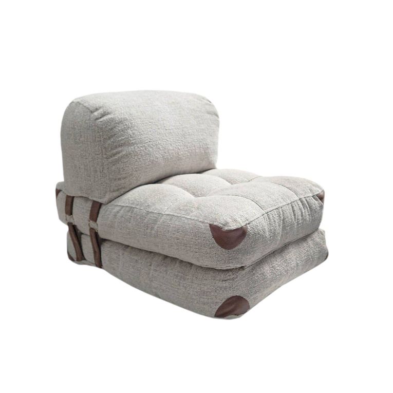 Poltrona Dysnomia, Seduta imbottita, Divano singolo da salotto, Sedia con braccioli, 80x60 h70 cm, Grigio