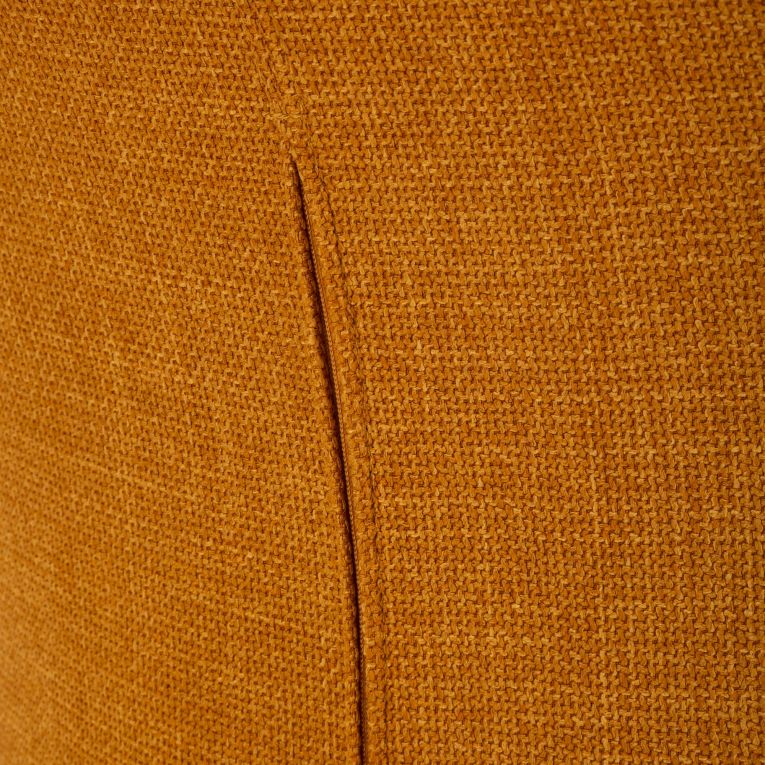 Poltrona Giallo Senape Nero Base Girevole Braccioli 84x66x80h cm, Materiale Struttura in Metallo - Toamas