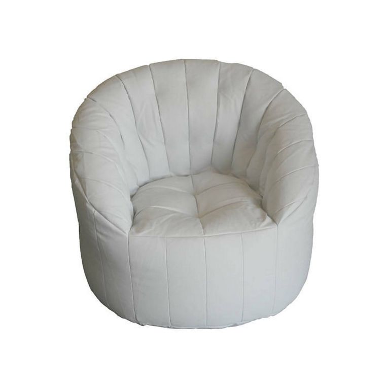 Poltrona in ecopelle bianca - Amenso