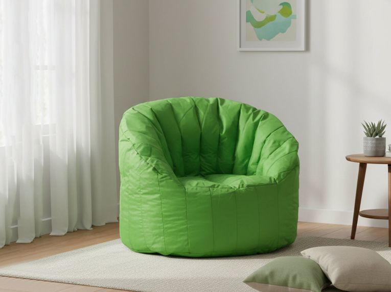 Poltrona in poliestere verde - Allos