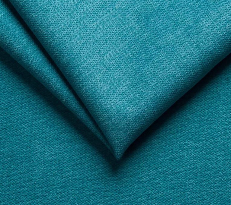 Poltrona in tessuto con braccioli azzurra - Dromondin