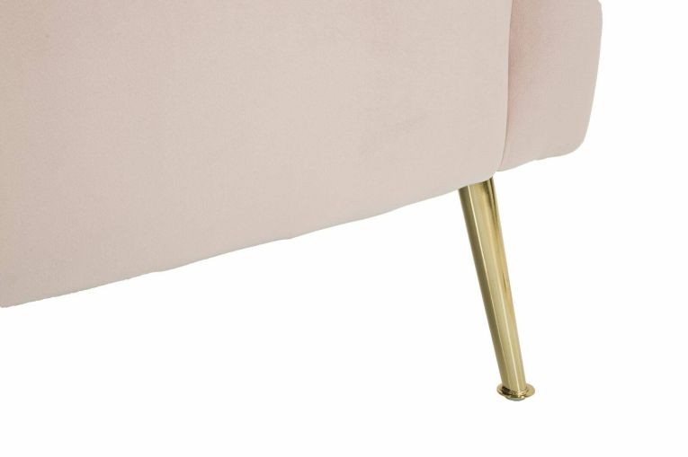 Poltrona in tessuto con braccioli rosa - Prampolini