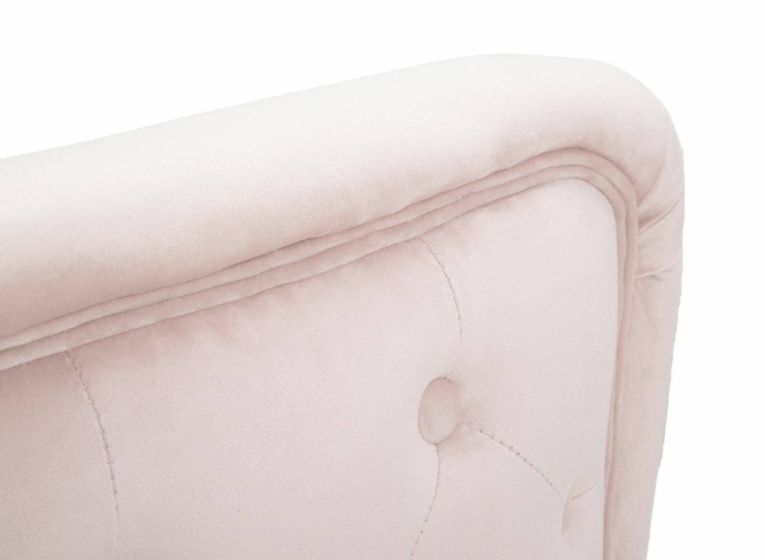 Poltrona in tessuto con braccioli rosa - Prampolini