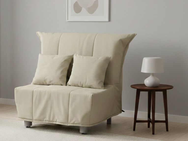Poltrona in tessuto sfoderabile beige - Andreou